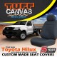 Tuff Canvas Toyota Hilux Single Cab Work Mate Front Seat Covers 2005-ON